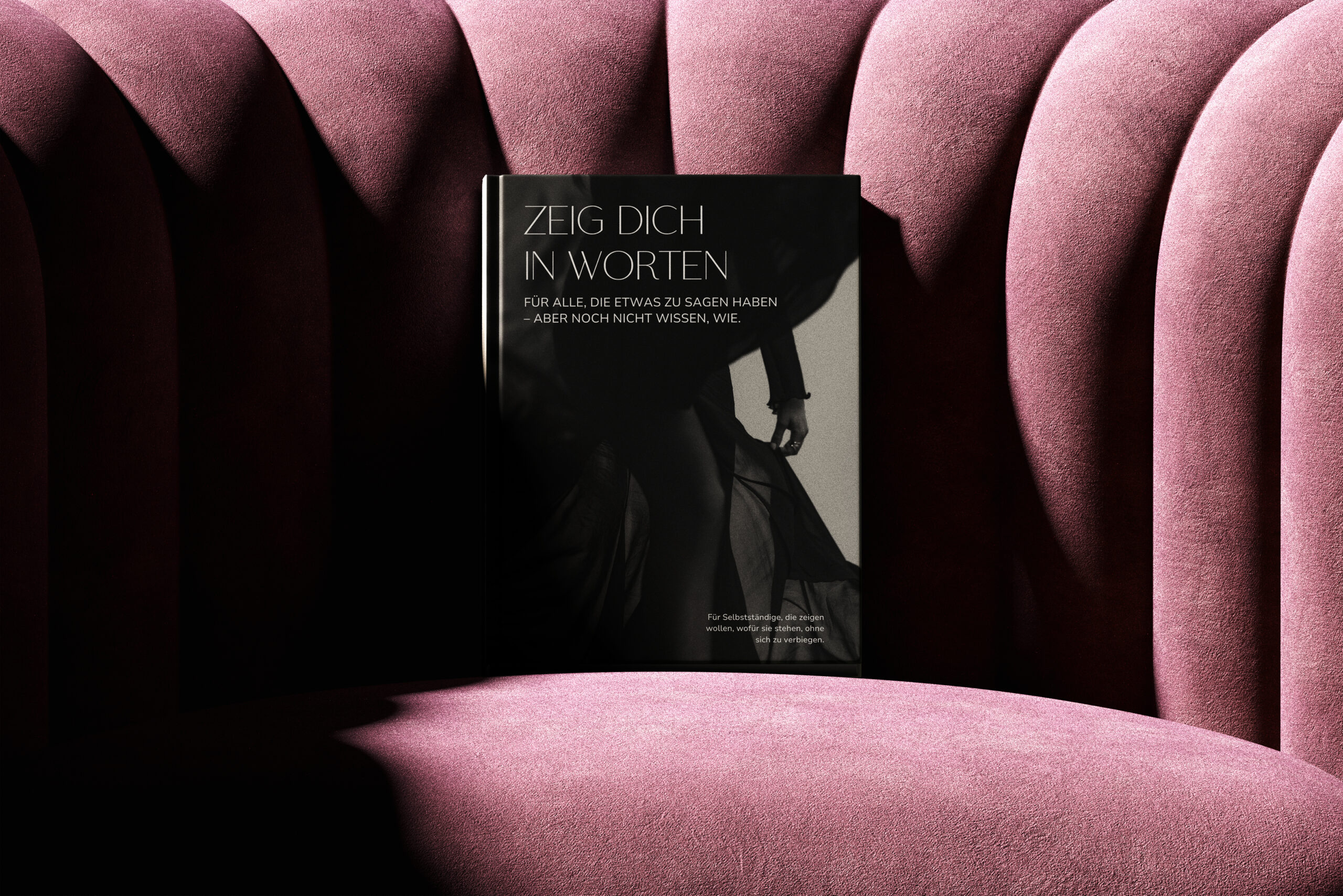 cover book mockup on armchair v2 front view 2 scaled